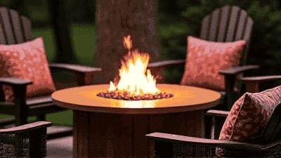 Cozy Outdoor Fire Pit Setup for Enjoying Fall Nights