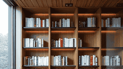 Creative bookshelf design: How to turn books into indoor artworks